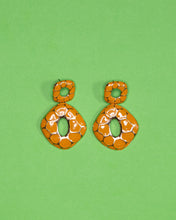 Load image into Gallery viewer, Yellow Geometric Vintage Earrings