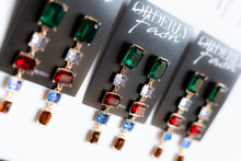 Load image into Gallery viewer, Dangle Gem Stone Earrings
