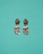 Load image into Gallery viewer, Neutral Pastel Baguette Earrings
