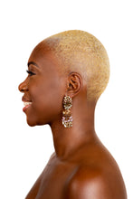 Load image into Gallery viewer, Neutral Pastel Baguette Earrings
